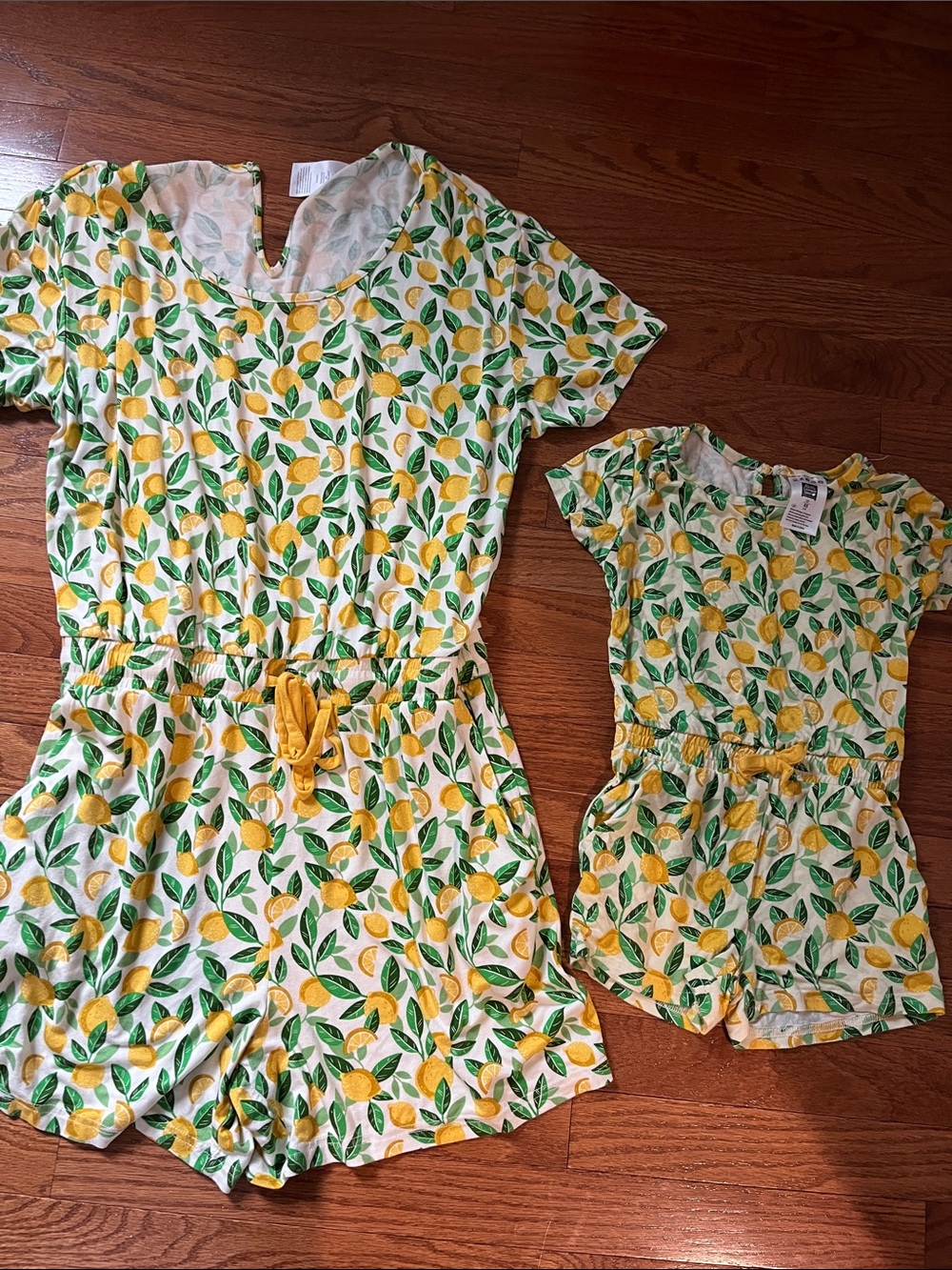 Lemon Print Romper Set - Matching Mother & Daughter/ Mommy & Me